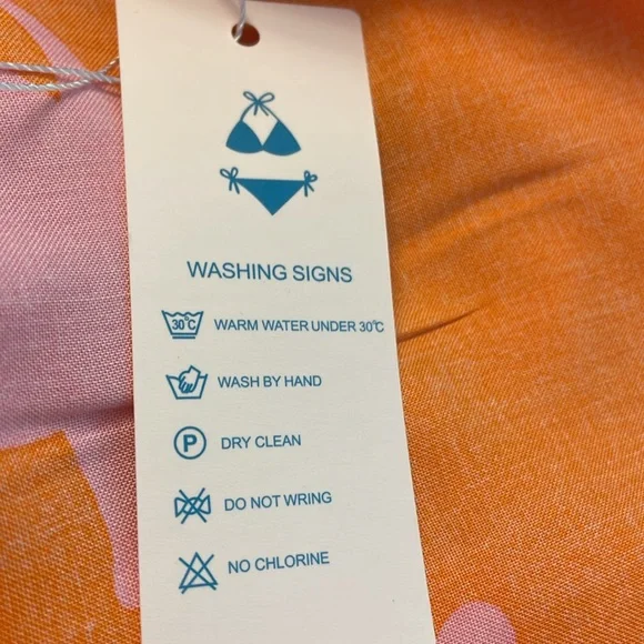 Beachside dress XL orange and pink dress NEW with tags - Picture 8 of 9